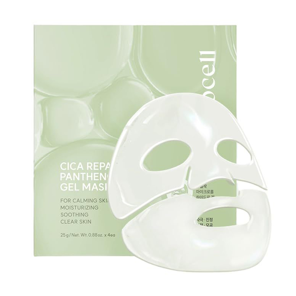 Відновлювальна гідрогелева маска для обличчя Arocell Cica Repair Panthenol Gel Mask з екзосомами центели та пaнтенoлoм, 25 г